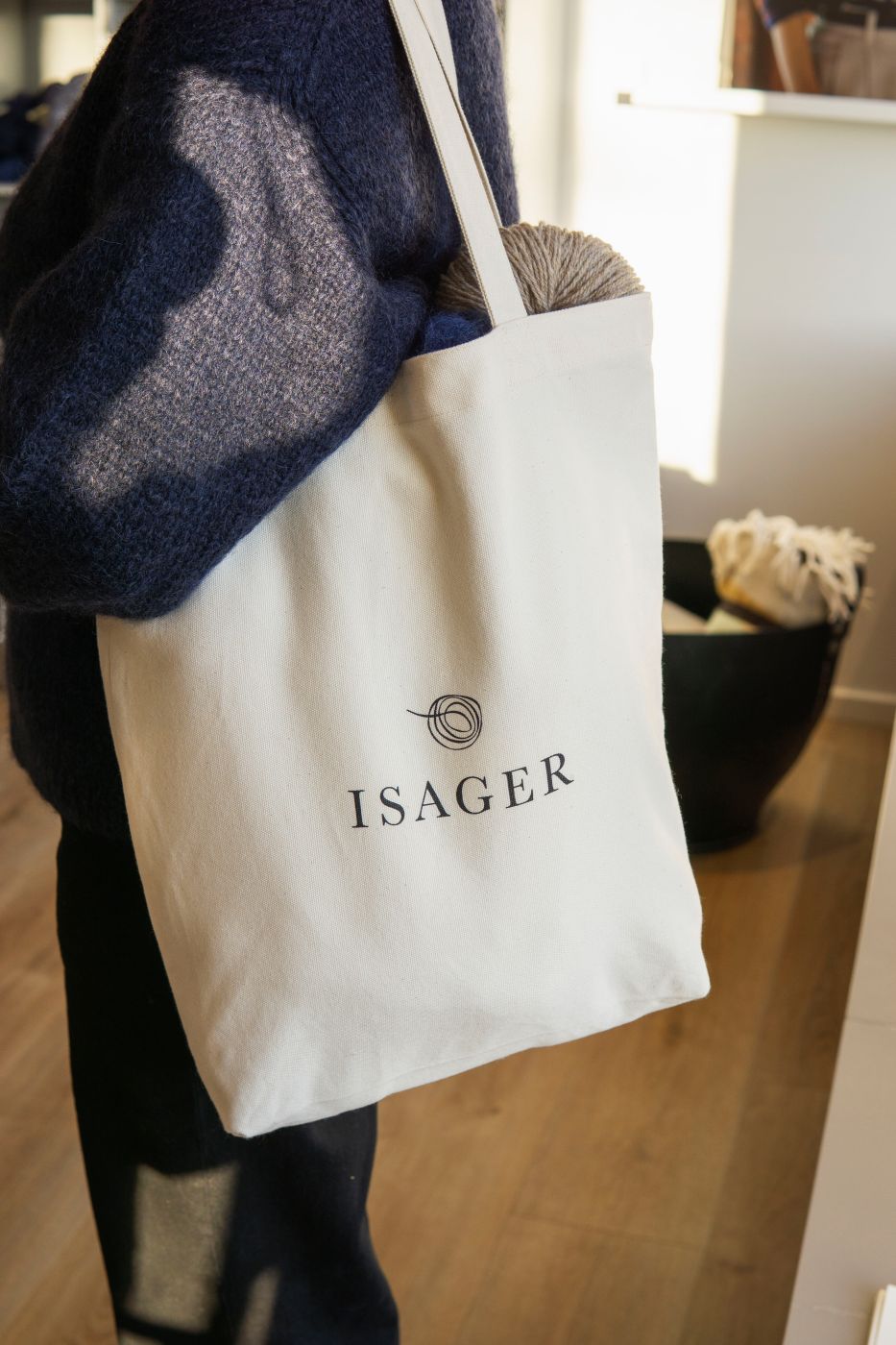 Isager Tote Bag - Projekttasche aus Baumwolle