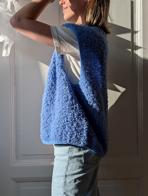 Strickpaket Fluffy Fleece Vest von Knit mit Jo aus dem Originalgarn von Gepard