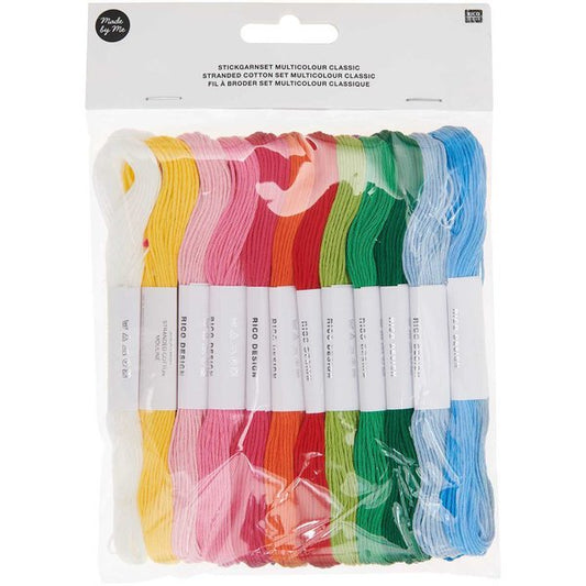 Stickgarn Set Rainbow 24-teilig