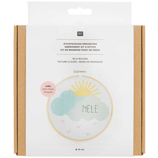 Stickpackungg Geburtsbild Wolken