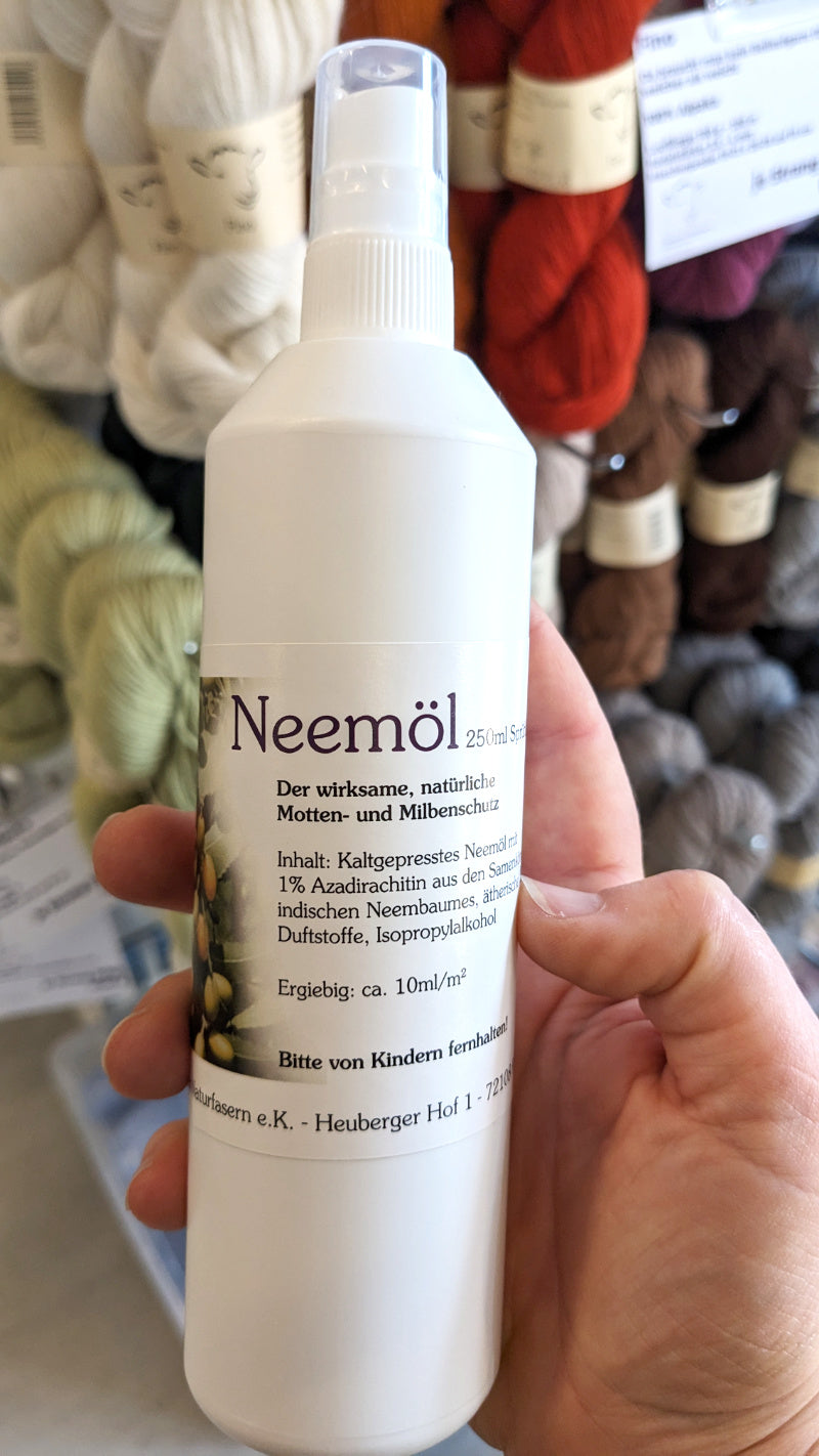 Neemöl 250 ml natürlicher Mottenschutz Flauschecke