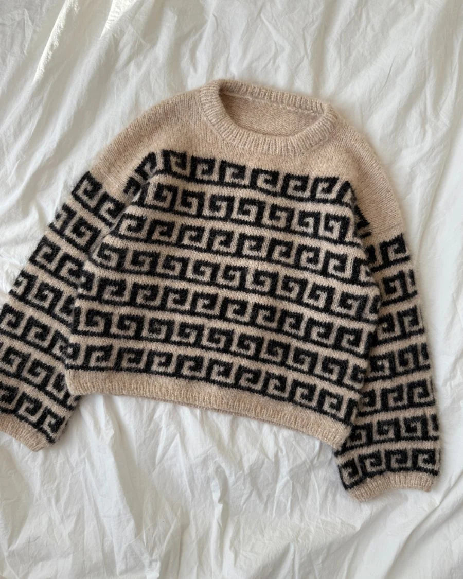 Strickset Athene Sweater von Petite Knit aus dem Originalgarn von Isager (opt. mit Anleitung)