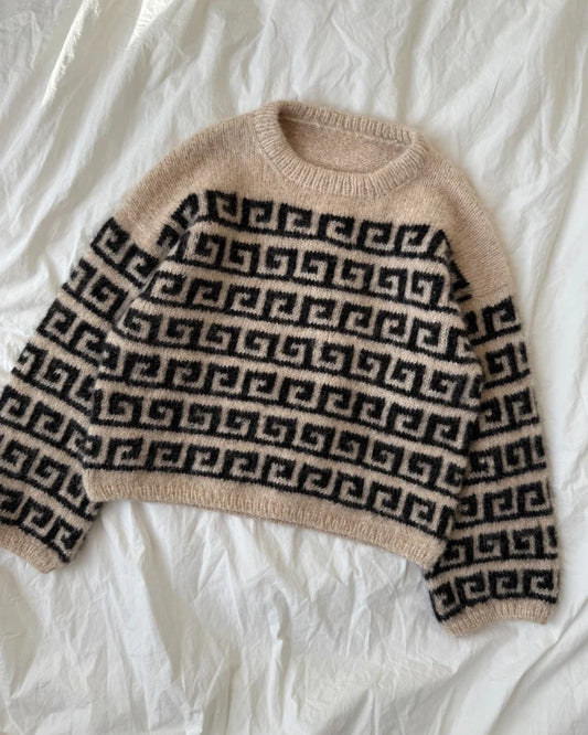 Strickset Athene Sweater von Petite Knit aus dem Originalgarn von Isager (opt. mit Anleitung)