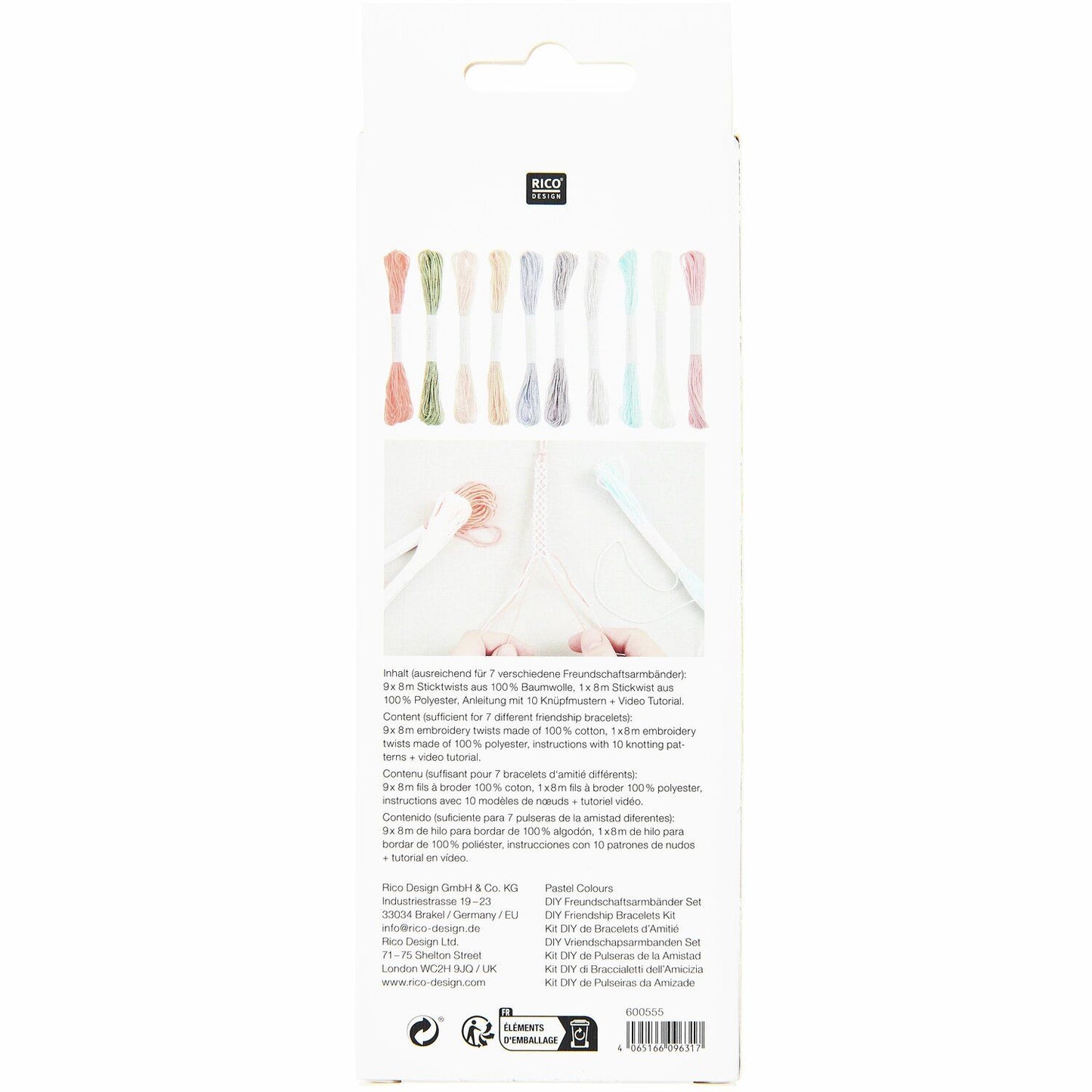 DIY Freundschaftsarmbänder Set (div. Farben)
