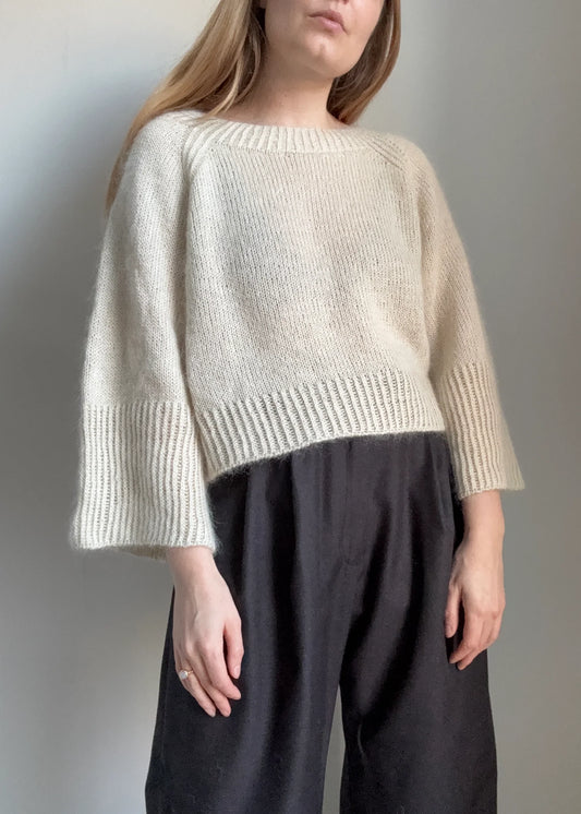 Strickpaket lyra blouse von Aegyoknit aus Hør Silke von Gepard + Beilaufgarn