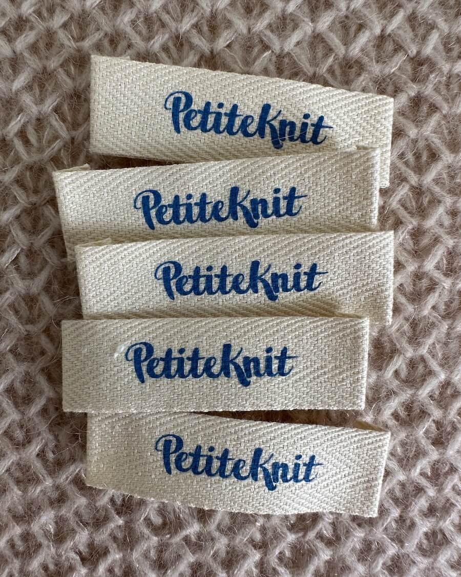 PetiteKnit Baumwoll-Label (diverse)