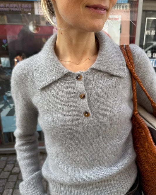 Strickpaket Petra Polo von PetiteKnit aus Sandnes oder Cardiff Cashmere (opt. mit Anleitung!)