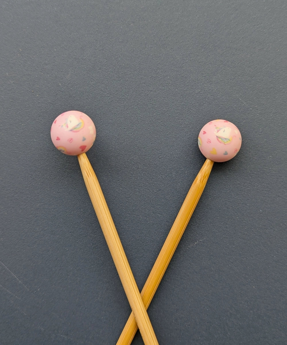 Nadelstopper / Maschenstopper Kugeln & Hexagons (Set 2 Stk.)