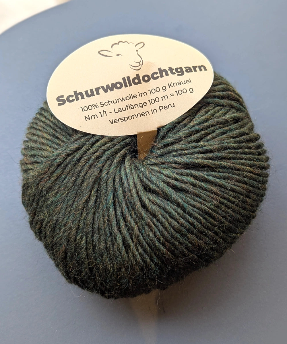 Schurwolldochtgarn