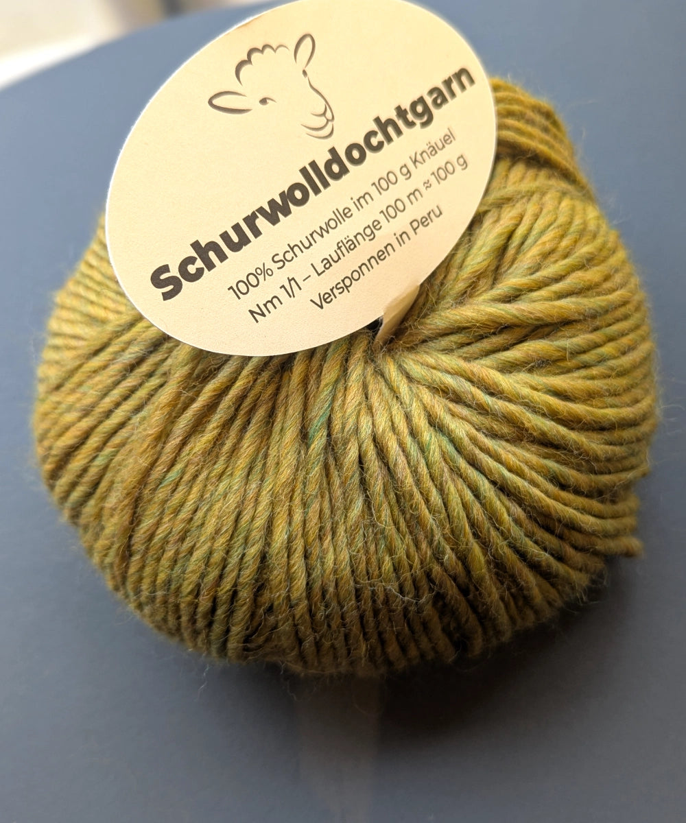 Schurwolldochtgarn