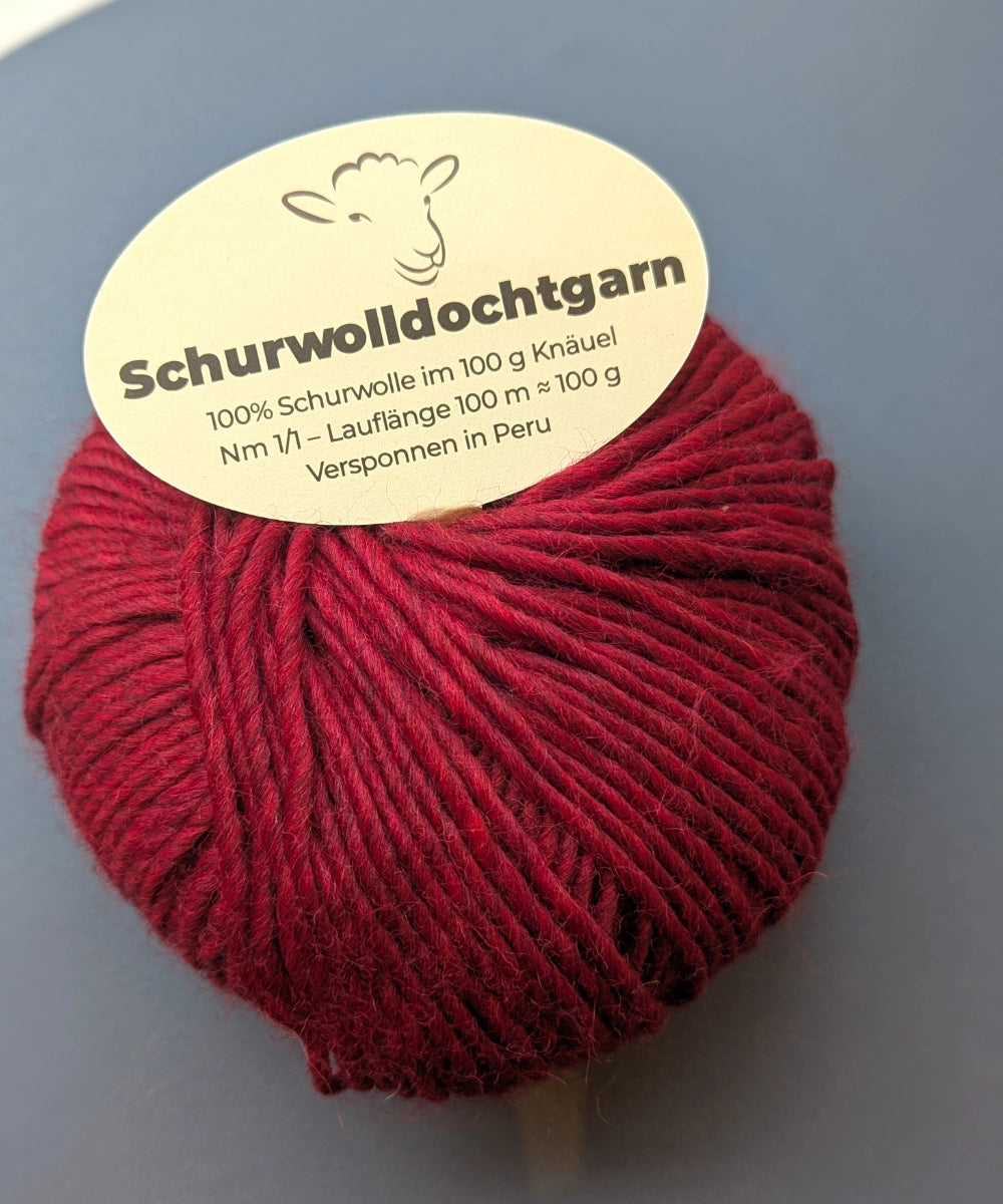 Schurwolldochtgarn