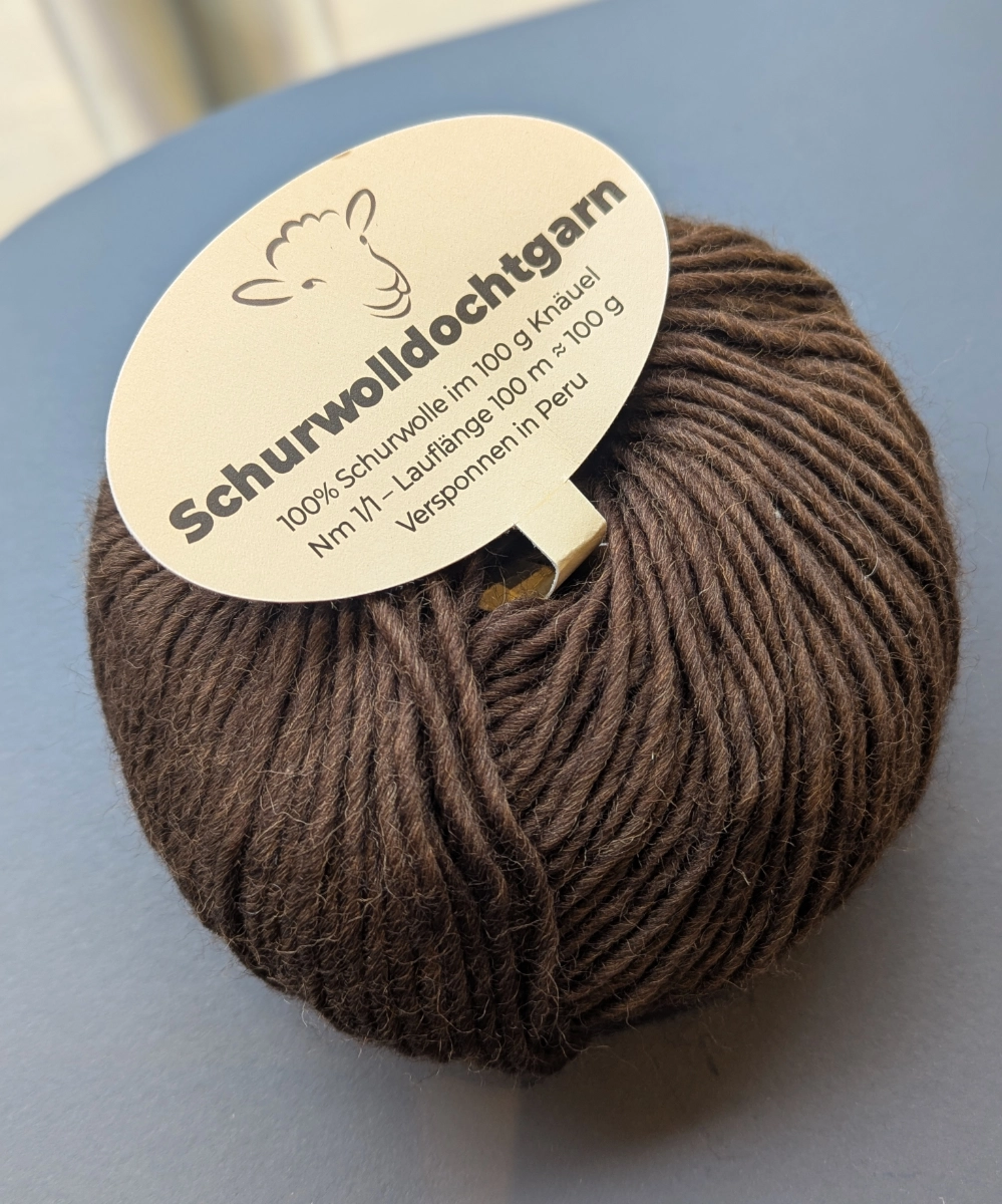 Schurwolldochtgarn