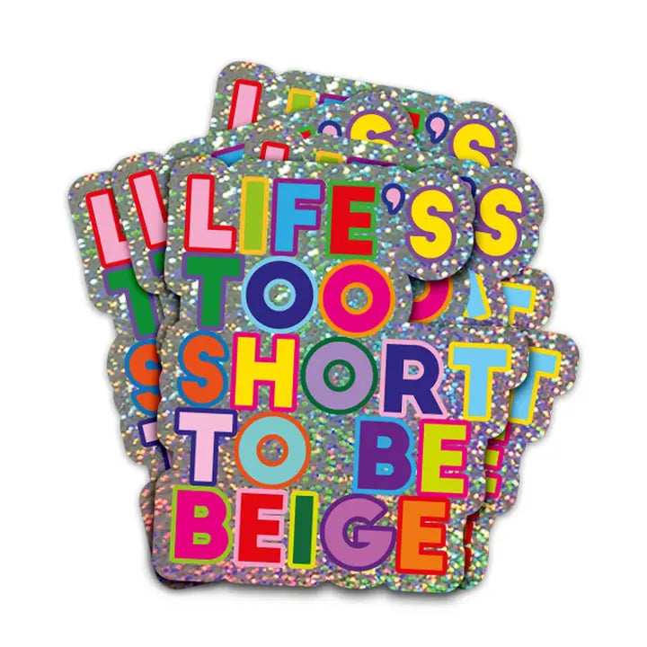 Glitzer Sticker - hochwertig & groß!