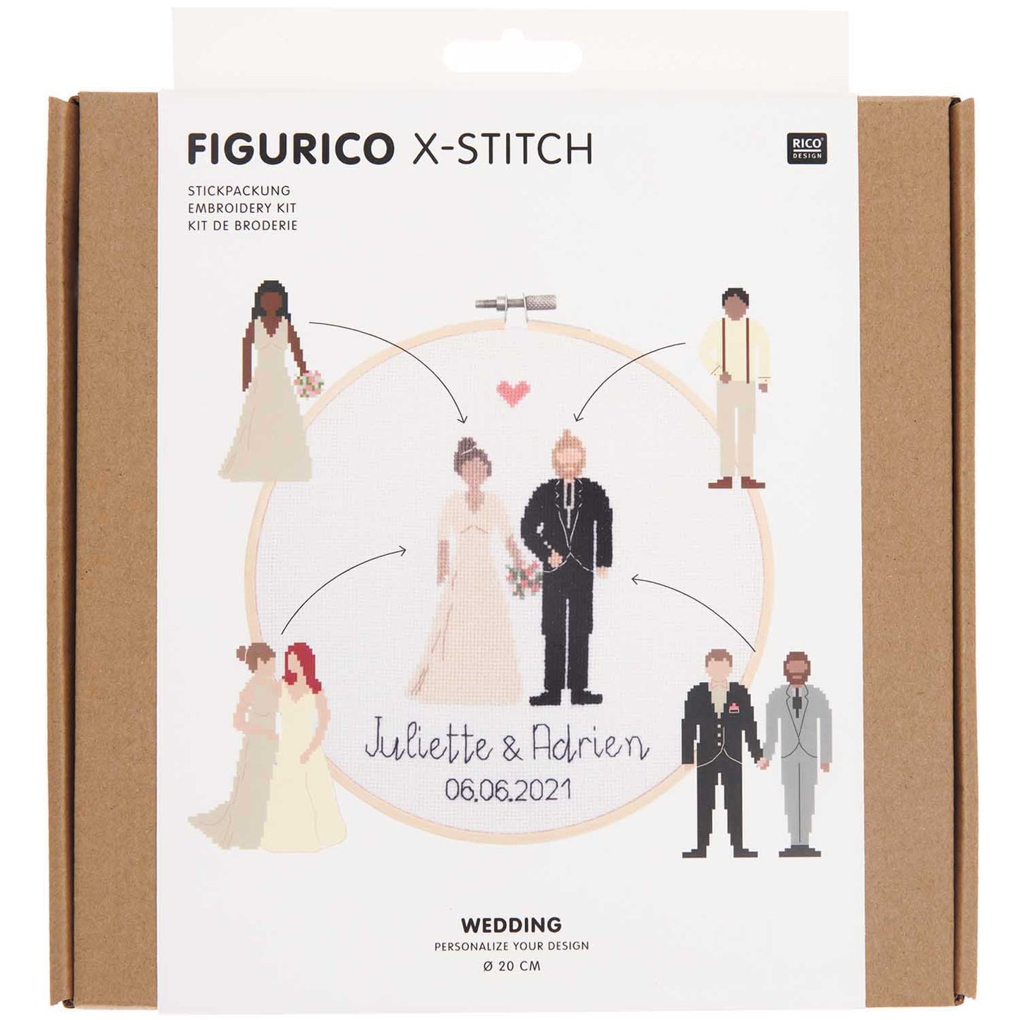 Stickpackung Figurico Wedding (Kreuzstich)