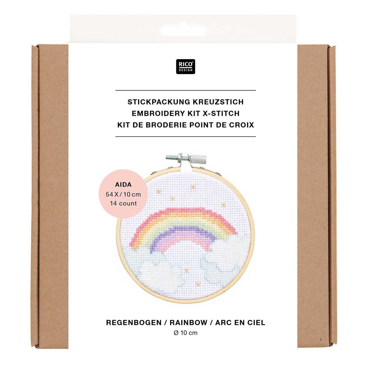 Stickpackung Mini Kit Regenbogen